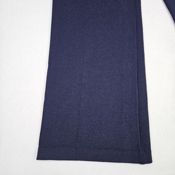 Y2K VTG St John Womens 12 Pants Santana Knit Pull On Cruise Collection Navy Blue - Picture 3 of 12
